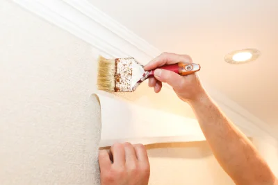 Pose de papier peint à Bayas — revêtements muraux et toiles de verre